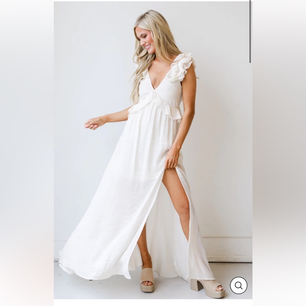 Breezy radiance maxi dress
